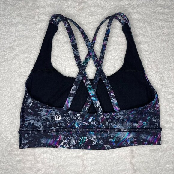 Lululemon Energy Bra Size 4 Strappy Medium Support Athletic Training - Picture 2 of 5